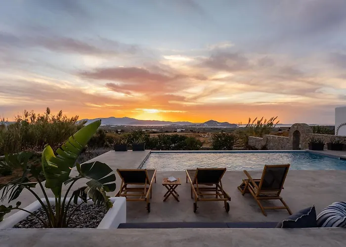 Serenity Sunset Villa, Glinado Naxos, By Naxosvibe Villa